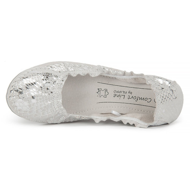 Baleriny FILIPPO DP080 17SL Silver