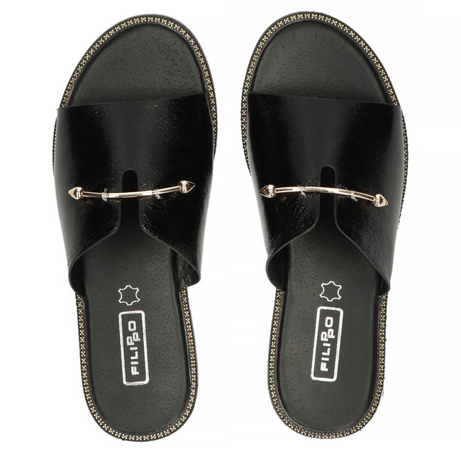 Slippers Filippo DK3700/22 BK black