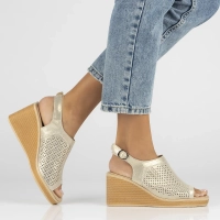 Leather sandals FilippoDS6053/24 GO gold