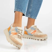Skórzane sneakersy Filippo DP7559/26 BE OR beżowe