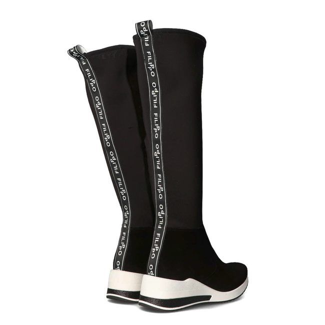 Leather boots Filippo 2805 Kaja black stretch