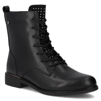 Leather ankle boots Filippo DBT4747/25 BK D black