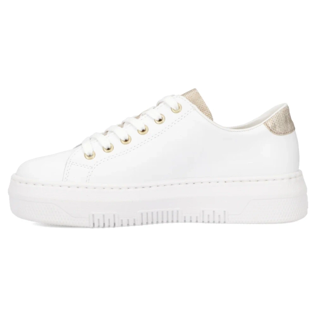 Leather sneakers Rieker M1921-80 white