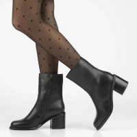 Leather ankle boots Filippo DBT7355/25 BK black