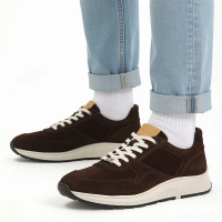 Skórzane sneakersy Filippo MP8275/26 D BR ciemnobrązowe