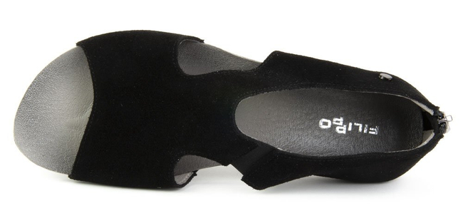 Sandały Filippo 40040 Czarny Welur