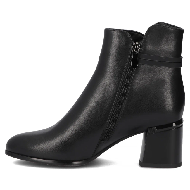 Leather ankle boots Filippo DBT7377/25 BK black