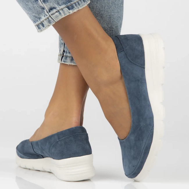 Leather shoes Filippo DP6768/25 NV navy blue