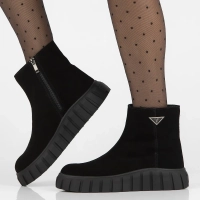 Leather ankle boots Filippo DBT6301/25 BK black