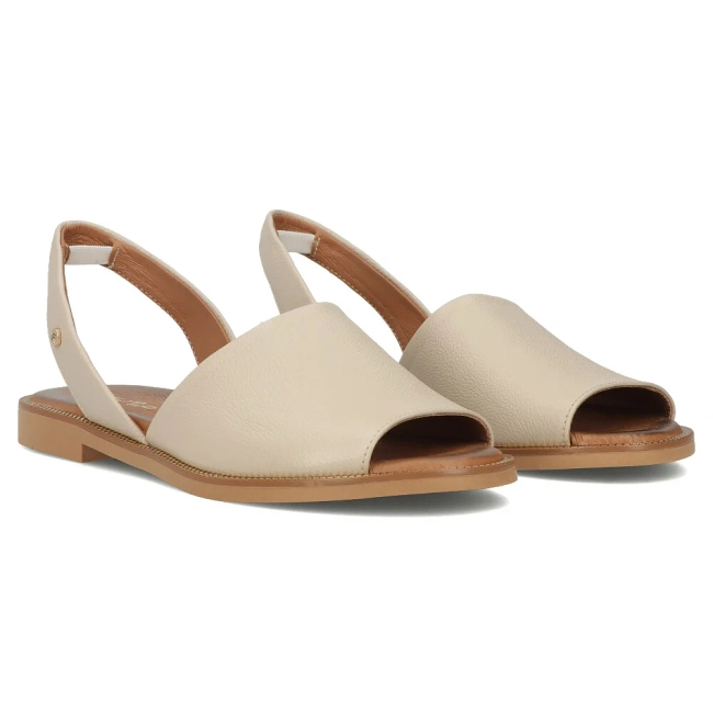 Skórzane sandały Filippo 40327 taupe