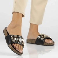 Klapki Filippo DK621/24 BK czarne