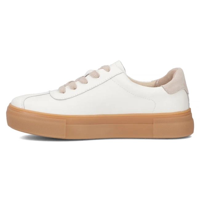 Leather sneakers Filippo DP6798/25 WH BE white