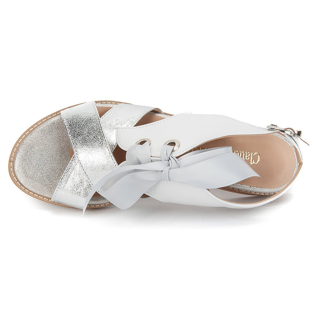 Sandals Claudio Rosetti 163 White Silver