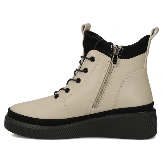 Leather ankle boots Filippo DBT4799/25 BE beige