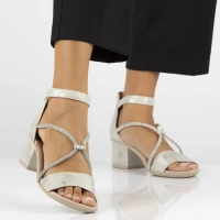 Sandals Rieker 64654-40 silver
