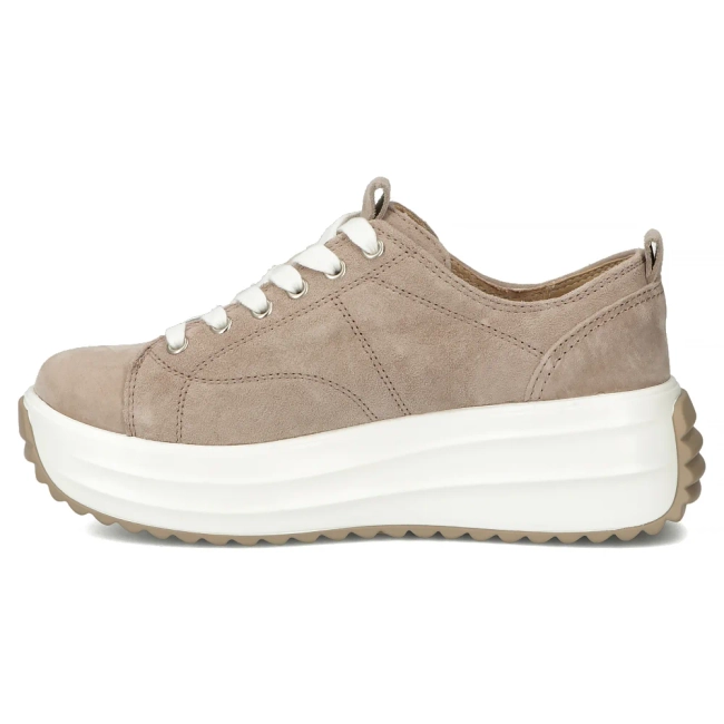 Skórzane sneakersy Filippo DP6795/26 BE beżowe