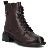 Leather ankle boots Filippo DBT7369/25 D BR dark brown