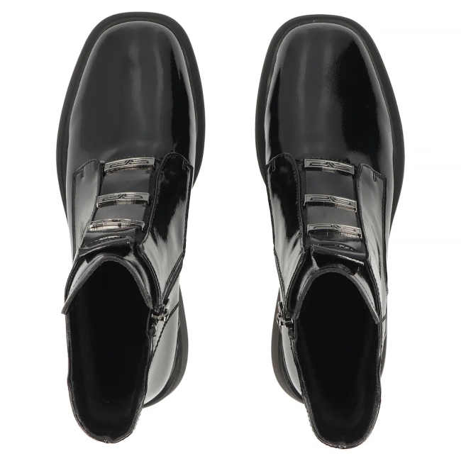 Leather ankle boots Filippo DBT8133/26 BK black