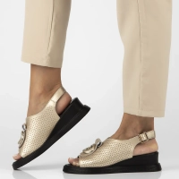 Leather sandals Filippo DS6873/25 GO gold