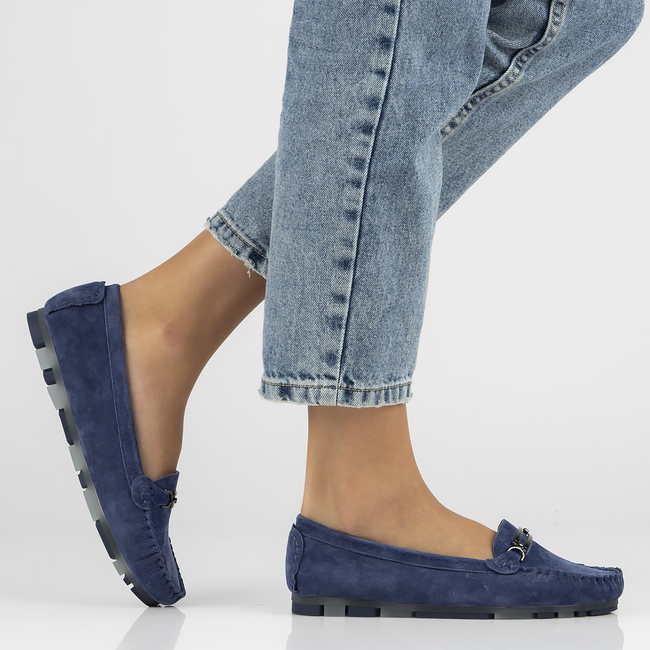 Leather loafers Filippo DP1202/23 BL blue