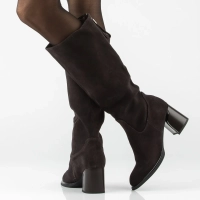 Leather heeled boots Filippo DKZ8192/26 D BR brown