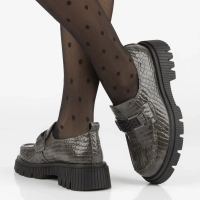 Leather shoes Filippo DP7172/25 GR grey