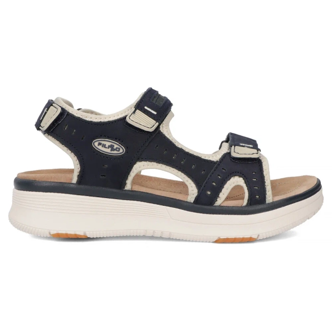Leather sandals Filippo DS7034/25 NV navy
