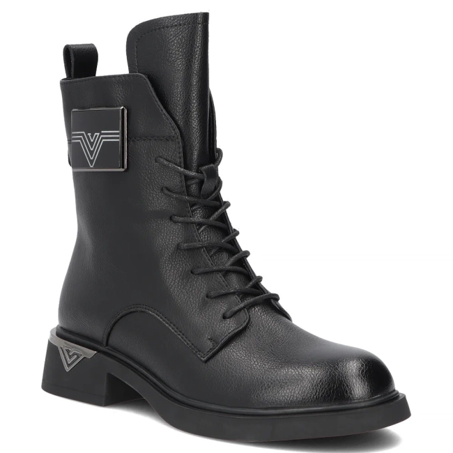 Leather ankle boots Filippo DBT8034/26 BK black