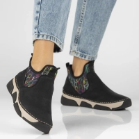  Sneakersy Rieker 45957-00 czarne