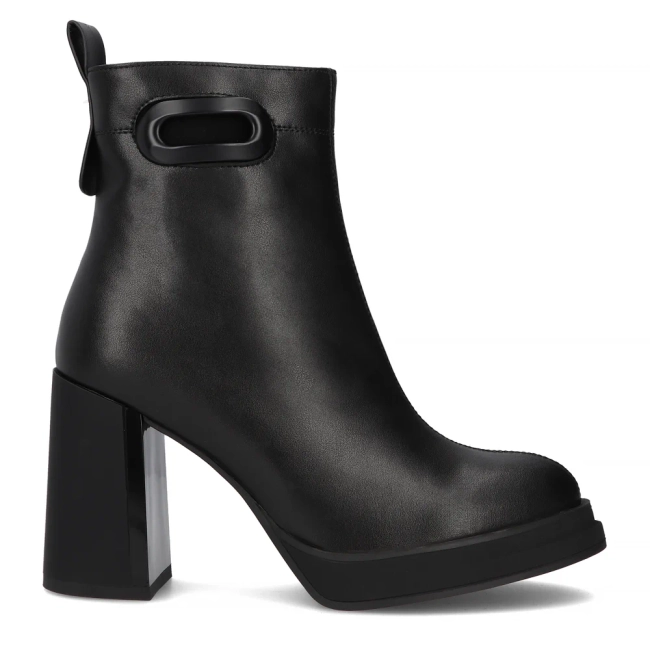 Leather ankle boots Filippo DBT6546/24 BK black