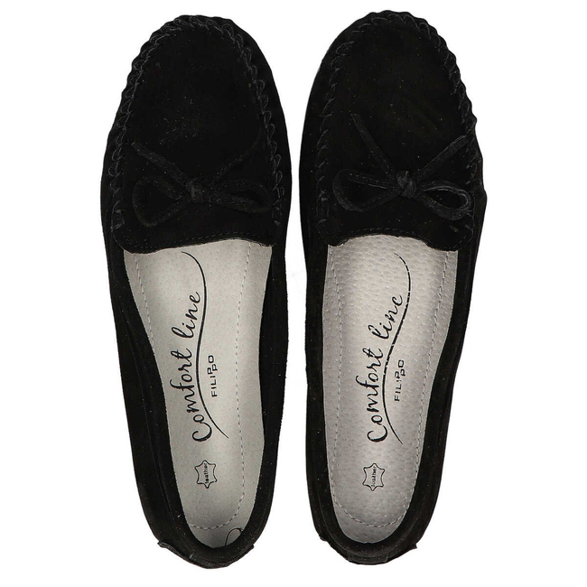 Leather loafers Filippo DP1204/20 BK black