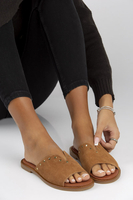 Leather Slippers Filippo LH-425 camel