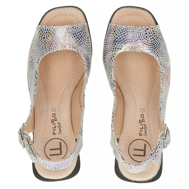 Leather sandals Filippo DS4508/23 MLT multicolor