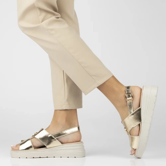 Leather sandals Filippo DS6712/25 GO gold