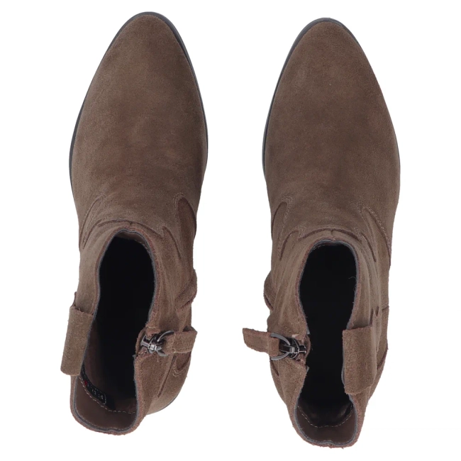 Leather cowboy boots Filippo DBT8043/26 BR brown