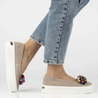 Leather shoes Filippo DP6024/25 BE beige