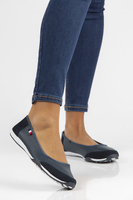 Skórzane półbuty Filippo DP142/22 NV granatowe