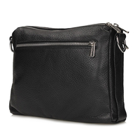 Handbag Toscanio Leather Messenger Bag E16 black