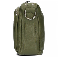 Handbag Toscanio Leather Messenger Bag E16 olive