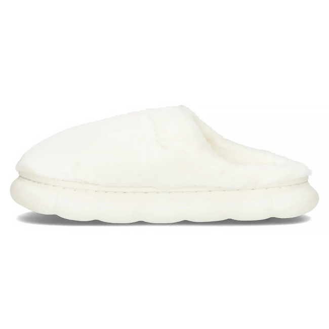 Fur slippers white WS9028-9