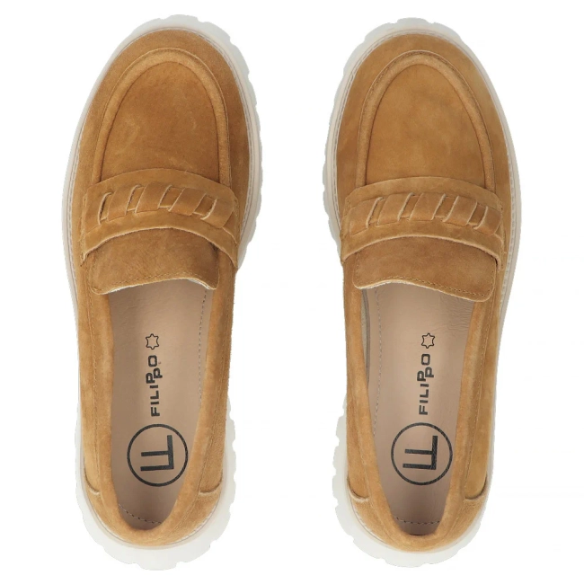Leather shoes Filippo DP7554/26 CA brown