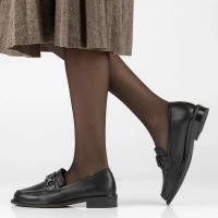 Skórzane lordsy Filippo DP6008/23 BK czarne