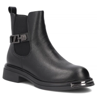 Leather ankle boots Filippo DBT8016/26 BK black