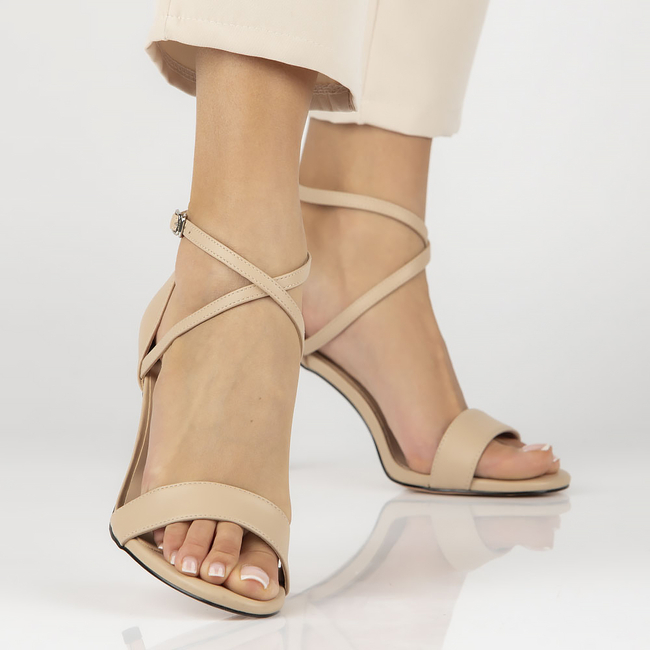 Leather sandals Filippo DS4649/23 BE beige