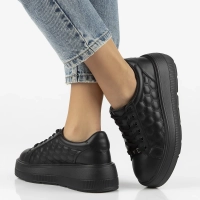 Leather sneakers Filippo DP7285/25 BK black