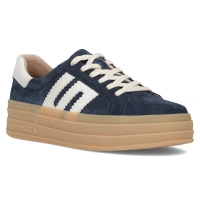Leather sneakers Filippo DP6744/25 NV navy