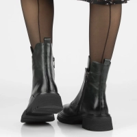 Skórzane botki Filippo DBT7465/25 GE ciemnozielone