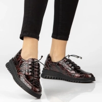 Leather shoes Filippo DP8102/26 BG CR burgundy