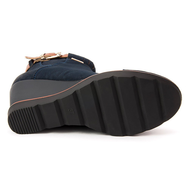 Botki FILIPPO DBT450/17 NV Granatowe