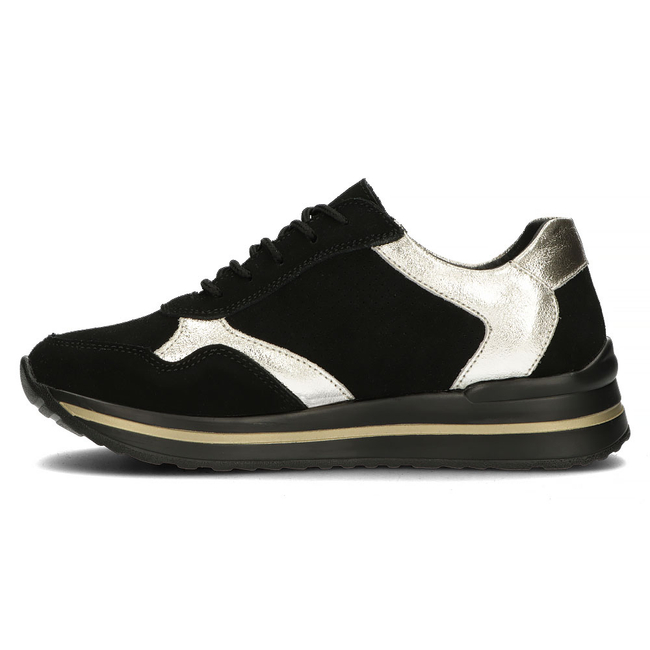 Skórzane sneakersy Filippo DP3544/22 BK czarne